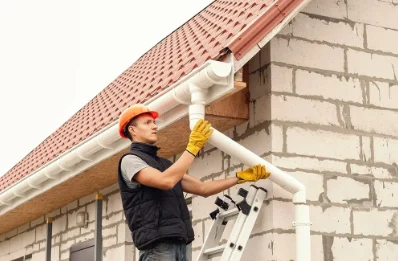 Pose et remplacement de gouttières à Vasperviller